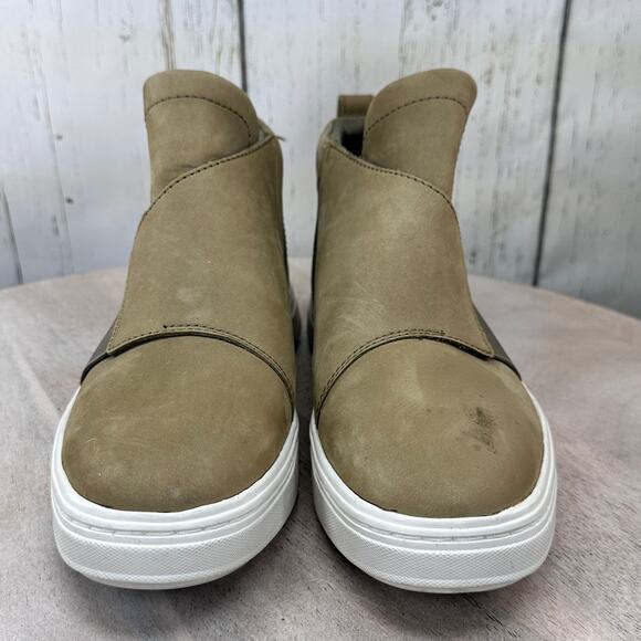 Timberland Womens Londyn Pull-On Chelsea Sneakers Size 7 Taupe Olive Green - Picture 13 of 13